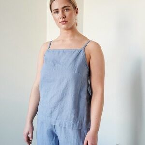 Linenfox | Stella Periwinkle Blue Tank Top, XS